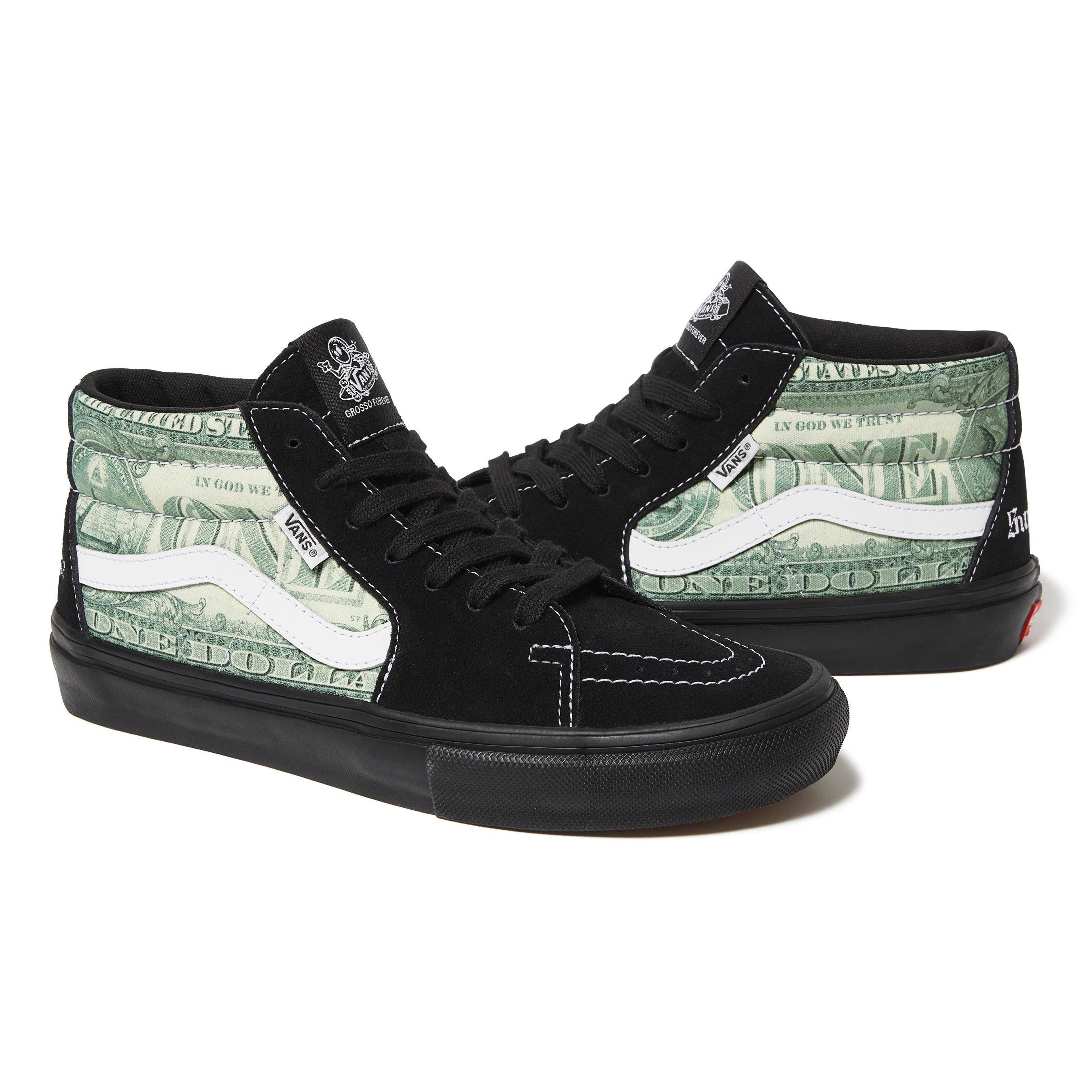 Supreme®/ Vans® Dollar Skate Grosso Mid view 9